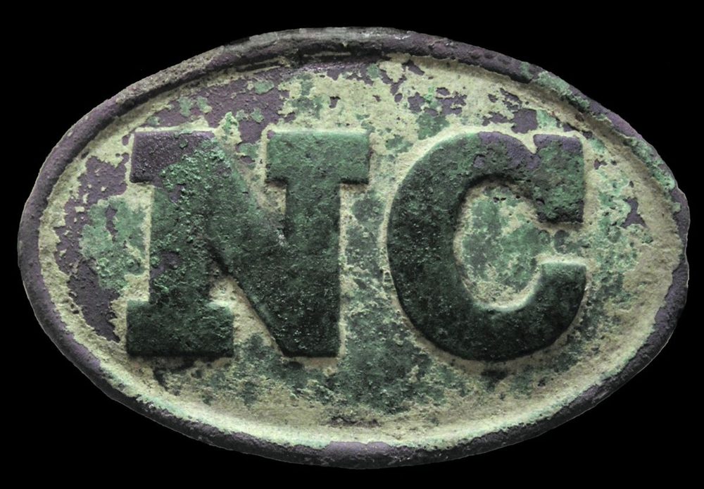 North Carolina Oval Belt Plate