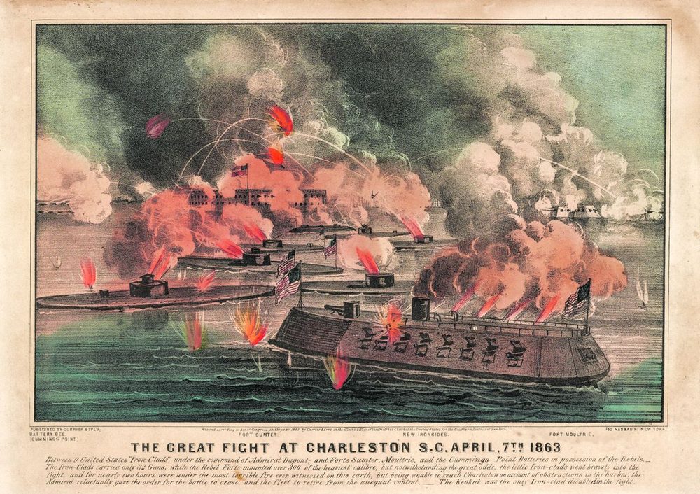 Naval Battle Charleston, 1863