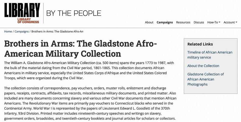 Brothers in Arms: The Gladstone Afro-American Military Collection