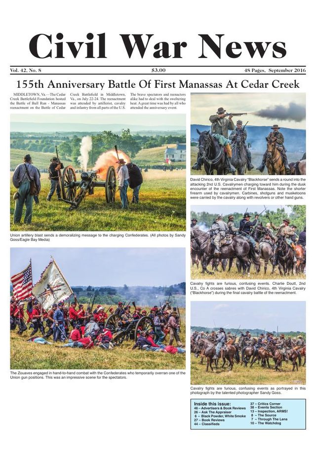 Civil War News September 2016 cover