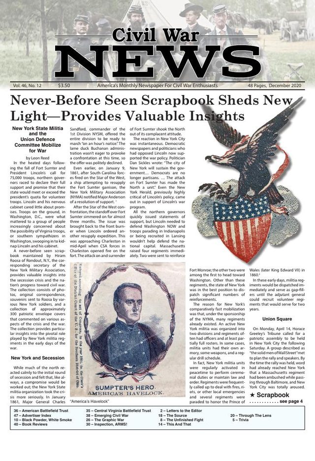 Civil War News December 2020 cover