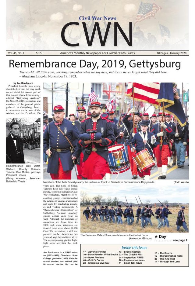 Civil War News January 2020 cover