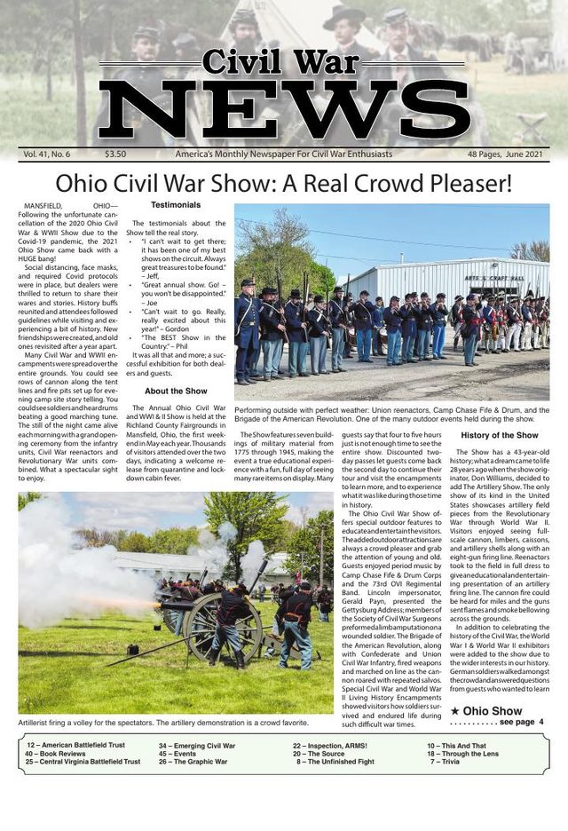 Civil War News June 2021 cover