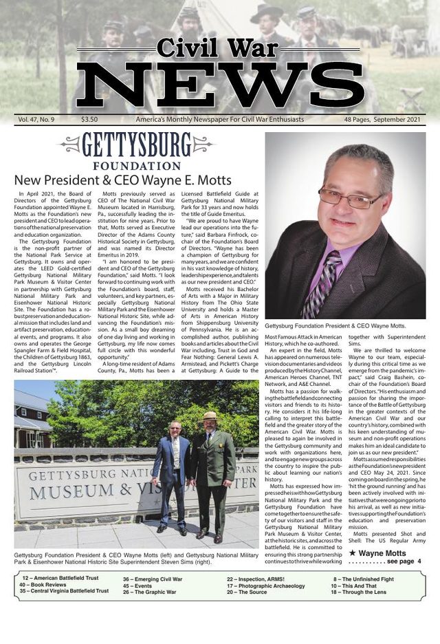 Civil War News September 2021 cover