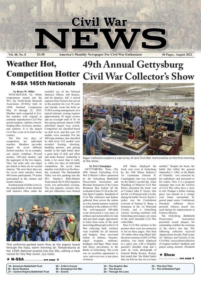 Civil War News August 2022 cover