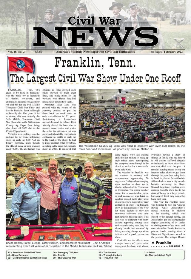 Civil War News February 2022 cover