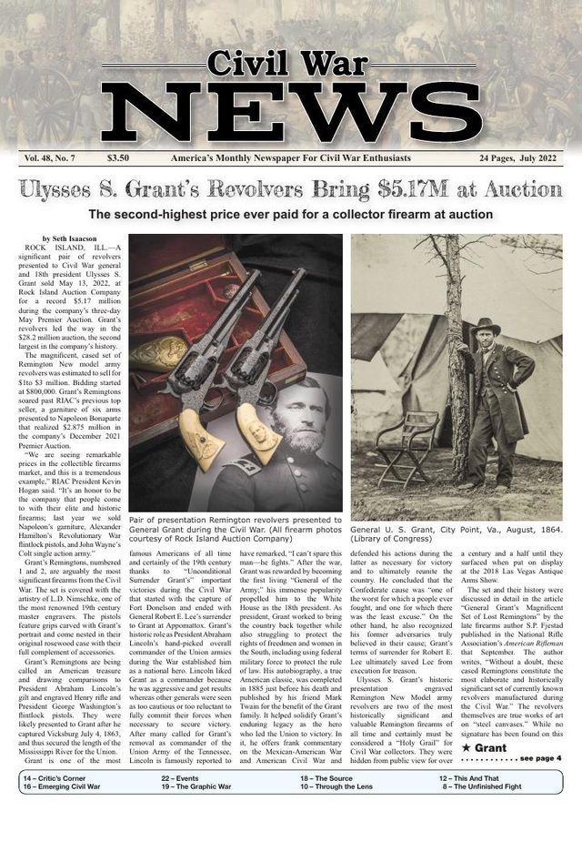 Civil War News July 2022 cover