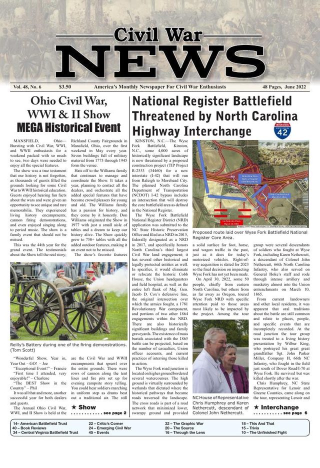 Civil War News June 2022 cover