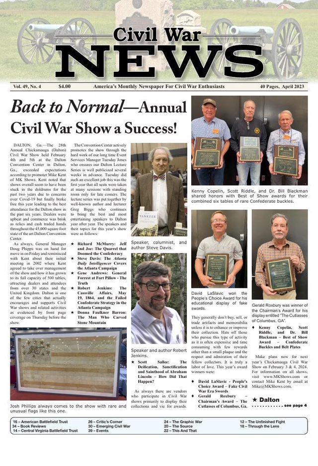 Civil War News April 2023 cover