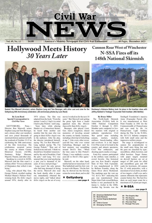 Civil War News December 2023 cover