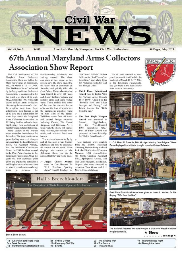 Civil War News May 2023 cover