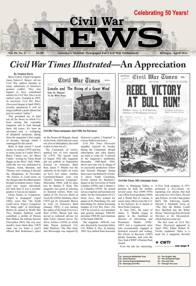 Civil War News April 2024 cover